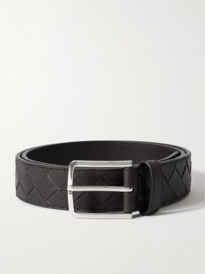 3.5cm Intrecciato Leather Belt 3.5cm Intrecciato Leather Belt