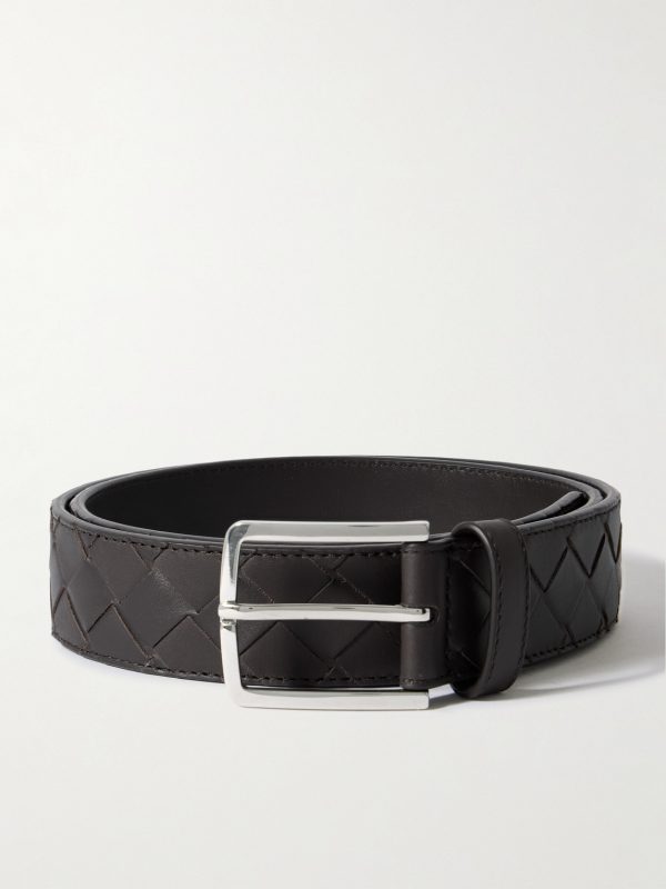 3.5cm Intrecciato Leather Belt