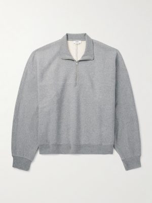 Idris Cotton-Jersey Half-Zip Sweatshirt Idris Cotton-Jersey Half-Zip Sweatshirt
