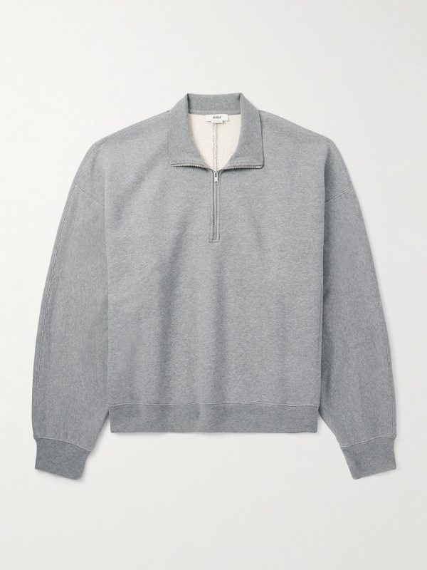 Idris Cotton-Jersey Half-Zip Sweatshirt