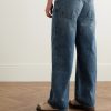 Benton Wide-Leg Pleated Jeans - BK