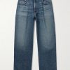 Benton Wide-Leg Pleated Jeans