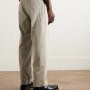 Slater Straight-Leg Pleated Cotton-Twill Trousers - BK Slater Straight-Leg Pleated Cotton-Twill Trousers - BK