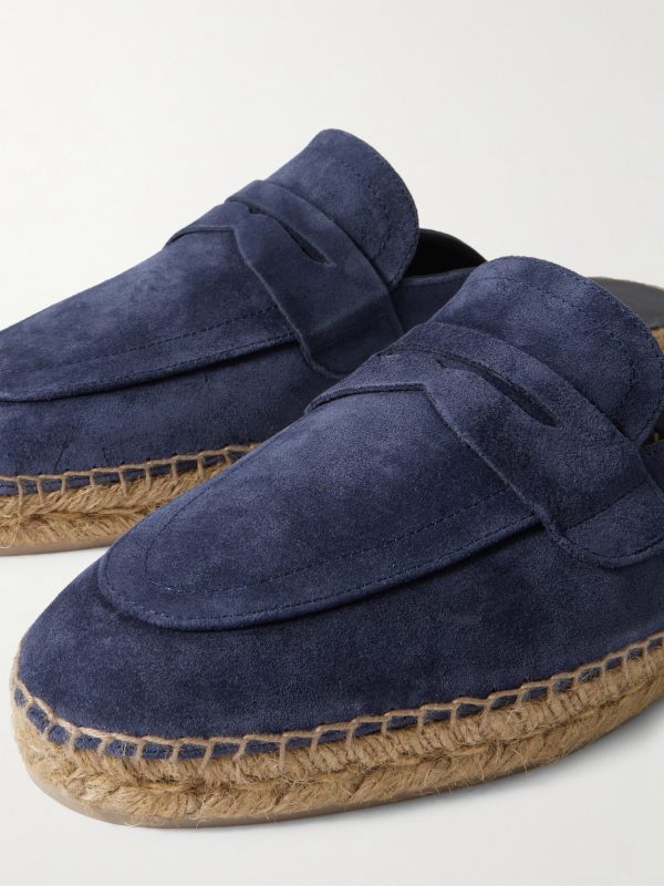 Nando Suede Backless Espadrilles - CU Nando Suede Backless Espadrilles - CU