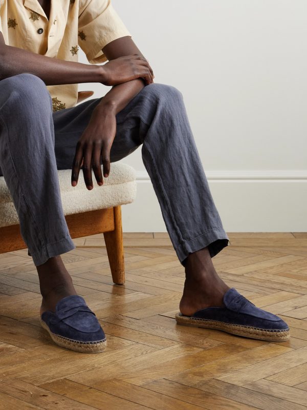 Nando Suede Backless Espadrilles - OU Nando Suede Backless Espadrilles - OU