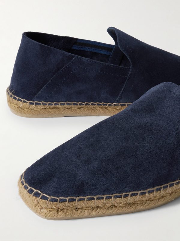 Parker Collapsible-Heel Suede Espadrilles - CU Parker Collapsible-Heel Suede Espadrilles - CU