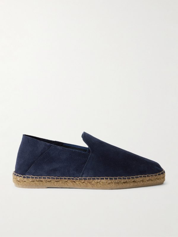 Parker Collapsible-Heel Suede Espadrilles Parker Collapsible-Heel Suede Espadrilles