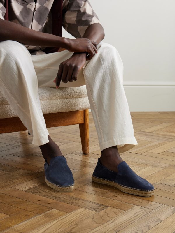 Parker Collapsible-Heel Suede Espadrilles - OU Parker Collapsible-Heel Suede Espadrilles - OU