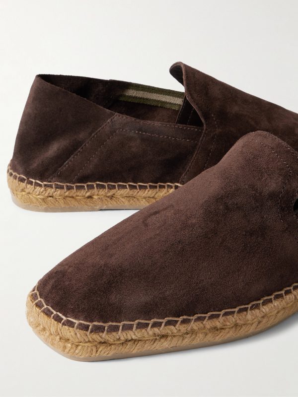 Parker Collapsible-Heel Suede Espadrilles - CU Parker Collapsible-Heel Suede Espadrilles - CU