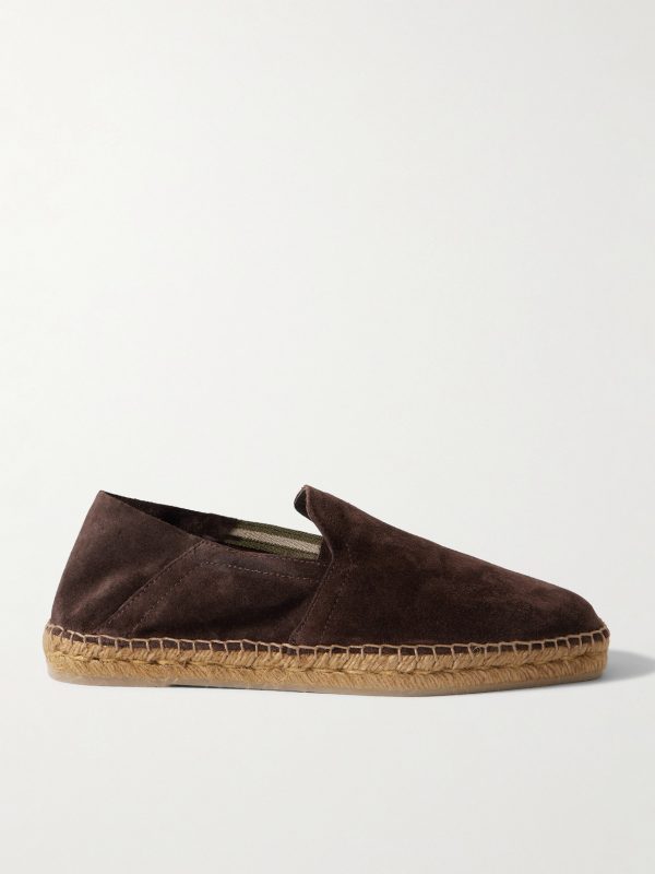 Parker Collapsible-Heel Suede Espadrilles Parker Collapsible-Heel Suede Espadrilles
