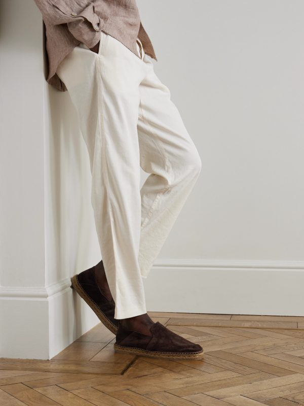 Parker Collapsible-Heel Suede Espadrilles - OU Parker Collapsible-Heel Suede Espadrilles - OU