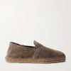 Parker Collapsible-Heel Suede Espadrilles Parker Collapsible-Heel Suede Espadrilles