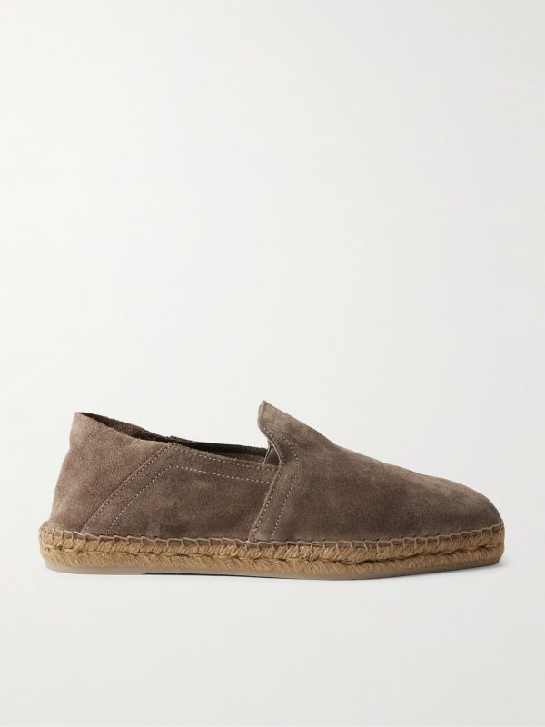 Parker Collapsible-Heel Suede Espadrilles Parker Collapsible-Heel Suede Espadrilles