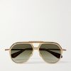 Lockheed Aviator-Style Gold-Tone and Tortoiseshell Acetate Sunglasses Lockheed Aviator-Style Gold-Tone and Tortoiseshell Acetate Sunglasses