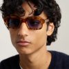 Sandro Rectangular-Frame Tortoiseshell Acetate Sunglasses - OU