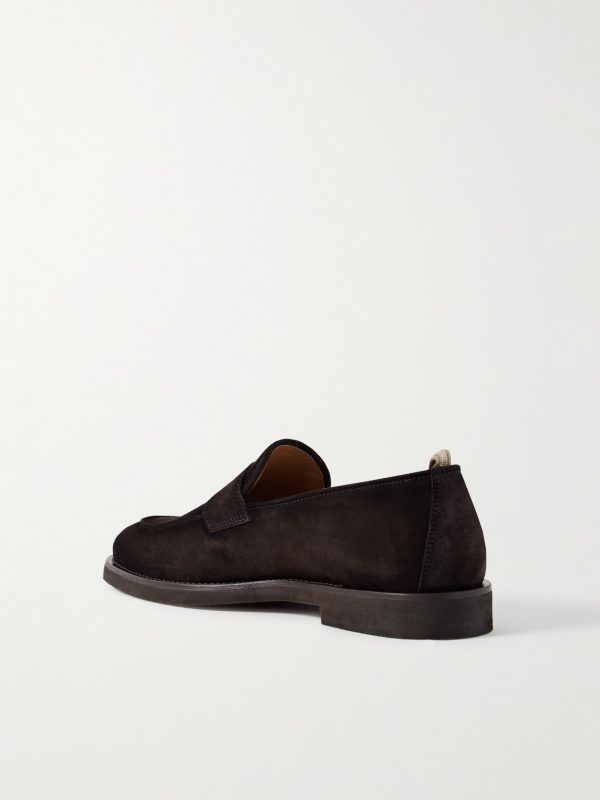 Opera 001 Suede Penny Loafers - BK Opera 001 Suede Penny Loafers - BK