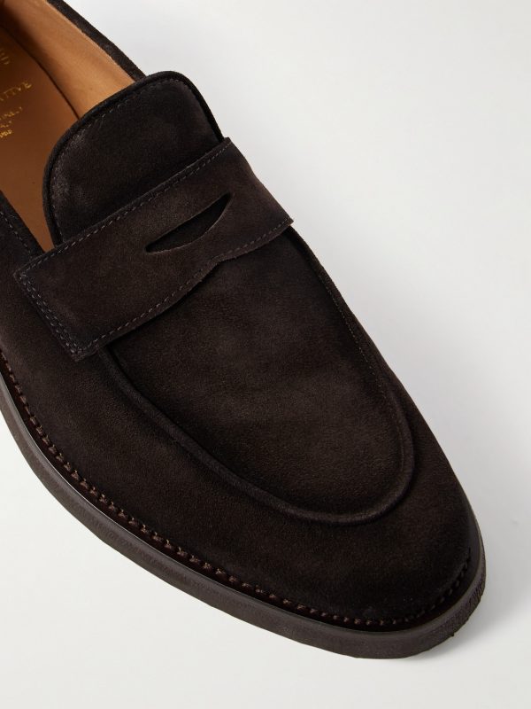 Opera 001 Suede Penny Loafers - CU Opera 001 Suede Penny Loafers - CU