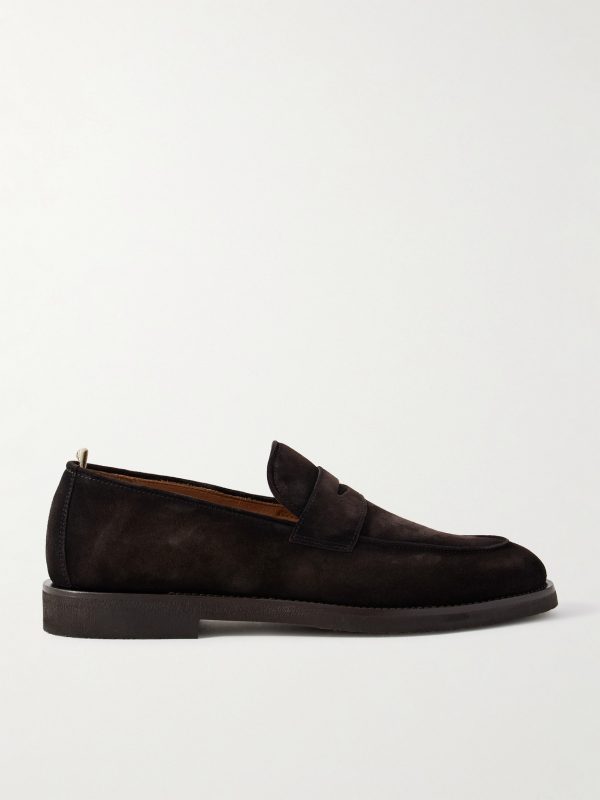 Opera 001 Suede Penny Loafers Opera 001 Suede Penny Loafers