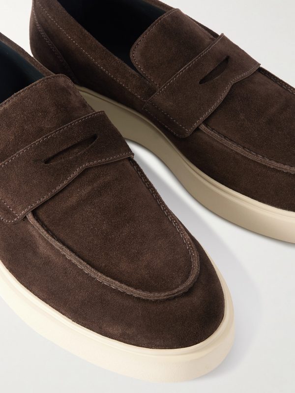 Frame 001 Suede Penny Loafers - CU Frame 001 Suede Penny Loafers - CU