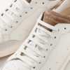 The Answer 001 Distressed Suede-Trimmed Leather Sneakers - CU The Answer 001 Distressed Suede-Trimmed Leather Sneakers - CU