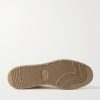The Answer 001 Distressed Suede-Trimmed Leather Sneakers - E1 The Answer 001 Distressed Suede-Trimmed Leather Sneakers - E1