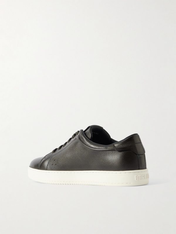 The Playtime Full-Grain Venezia Leather Sneakers - BK The Playtime Full-Grain Venezia Leather Sneakers - BK