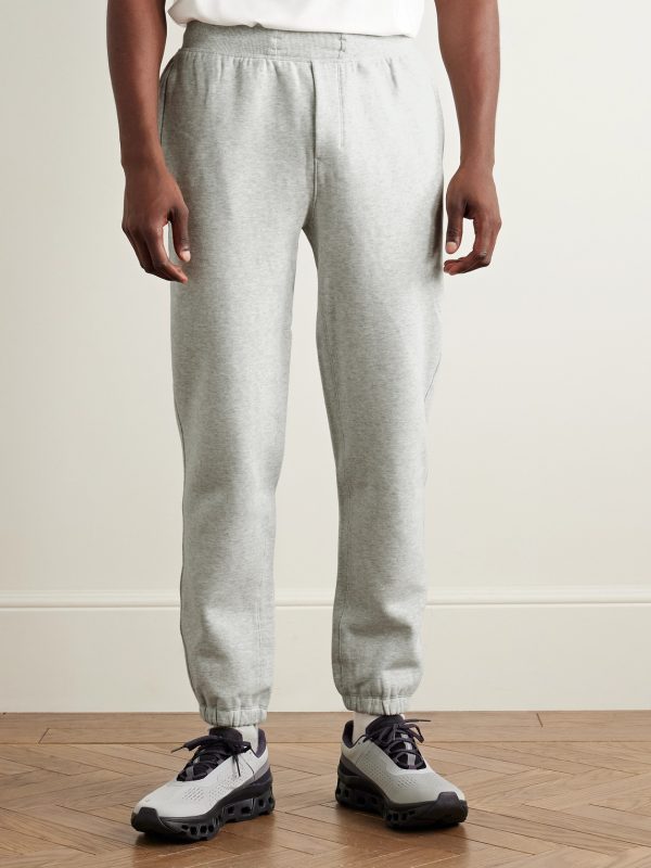 Steady State Tapered Cotton-Blend Jersey Sweatpants - FR