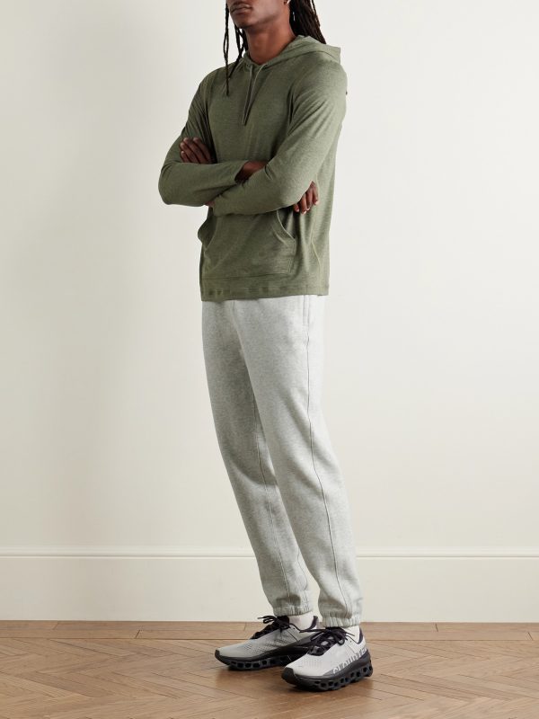 Steady State Tapered Cotton-Blend Jersey Sweatpants - OU