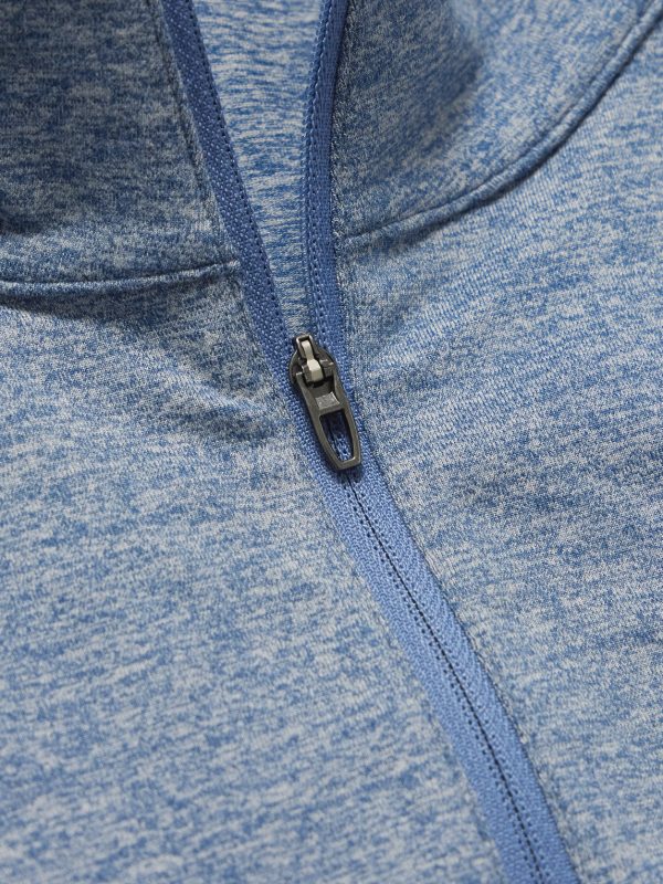 Slim-Fit Stretch Recycled-Jersey Half-Zip Top - CU Slim-Fit Stretch Recycled-Jersey Half-Zip Top - CU