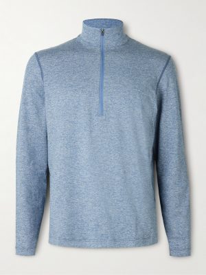 Slim-Fit Stretch Recycled-Jersey Half-Zip Top Slim-Fit Stretch Recycled-Jersey Half-Zip Top