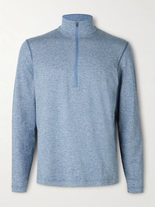Slim-Fit Stretch Recycled-Jersey Half-Zip Top Slim-Fit Stretch Recycled-Jersey Half-Zip Top