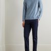 Slim-Fit Stretch Recycled-Jersey Half-Zip Top - OU Slim-Fit Stretch Recycled-Jersey Half-Zip Top - OU
