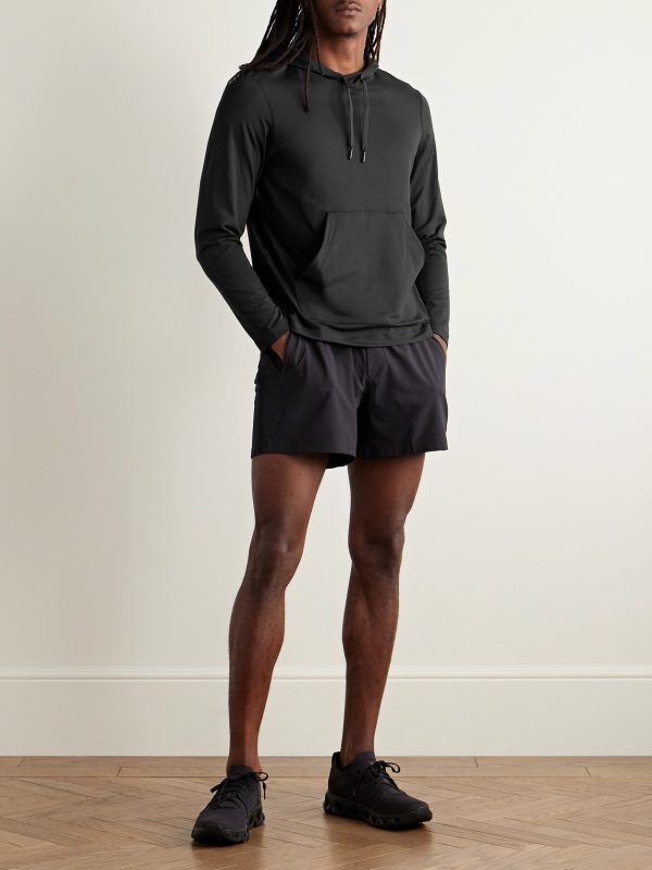 Stretch Recycled-Jersey Hoodie - OU Stretch Recycled-Jersey Hoodie - OU