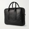 Intrecciato Leather Briefcase - BK