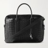 Intrecciato Leather Briefcase