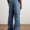 Hip-Hop Straight-Leg Jeans - BK Hip-Hop Straight-Leg Jeans - BK