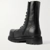 Stomp Leather Combat Boots - BK