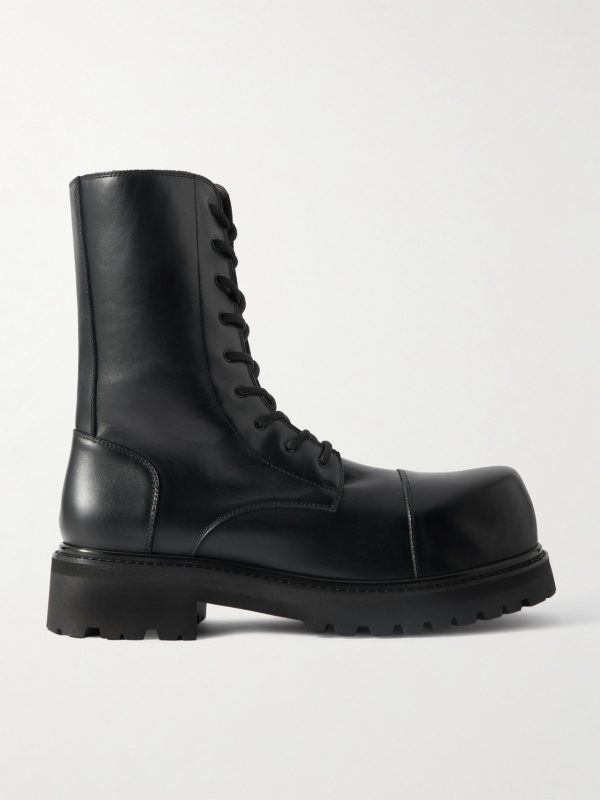 Stomp Leather Combat Boots