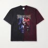 + Cradle of Filth Oversized Panelled Printed Cotton-Jersey T-Shirt + Cradle of Filth Oversized Panelled Printed Cotton-Jersey T-Shirt