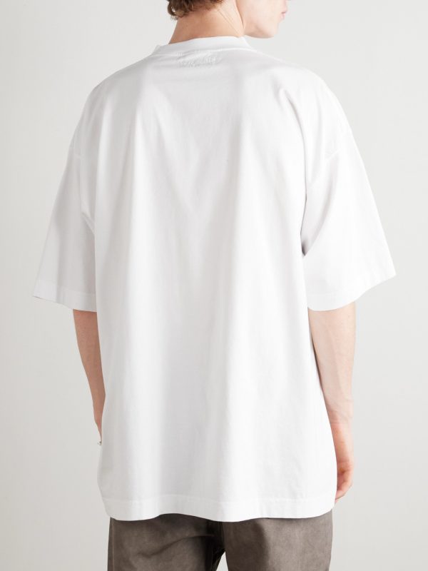 Be Yourself Oversized Printed Cotton-Jersey T-Shirt - BK Be Yourself Oversized Printed Cotton-Jersey T-Shirt - BK