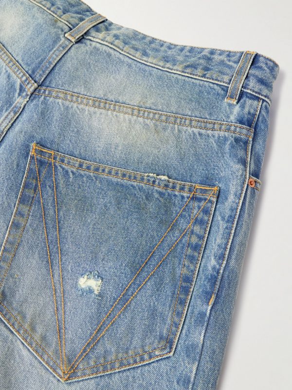 Straight-Leg Distressed Jeans - CU Straight-Leg Distressed Jeans - CU