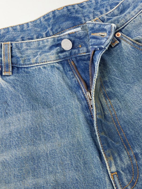 Straight-Leg Distressed Jeans - E1 Straight-Leg Distressed Jeans - E1