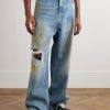 Straight-Leg Distressed Jeans - FR Straight-Leg Distressed Jeans - FR