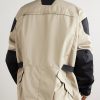 Oversized Logo-Embroidered Padded Two-Tone Canvas Jacket - BK