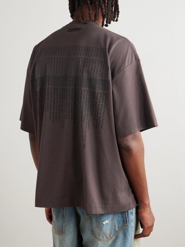 Oversized Logo-Print Cotton-Jersey T-Shirt - BK Oversized Logo-Print Cotton-Jersey T-Shirt - BK