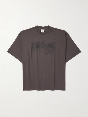 Oversized Logo-Print Cotton-Jersey T-Shirt Oversized Logo-Print Cotton-Jersey T-Shirt