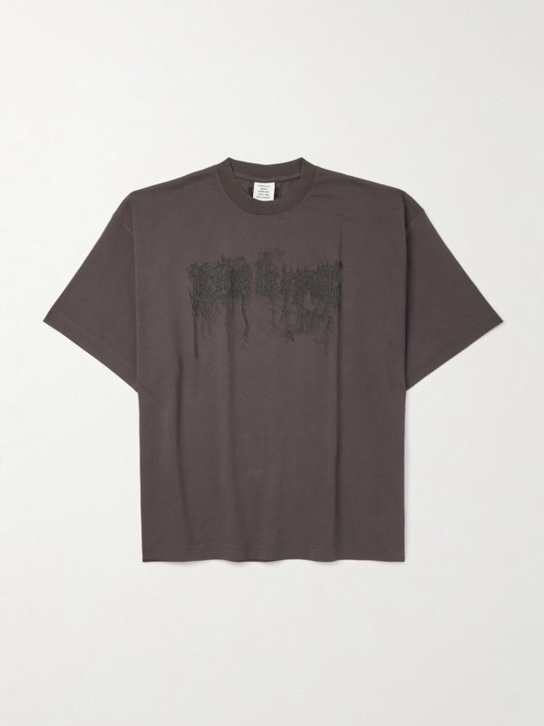 Oversized Logo-Print Cotton-Jersey T-Shirt Oversized Logo-Print Cotton-Jersey T-Shirt