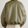 Oversized Leather Bomber Jacket - BK Oversized Leather Bomber Jacket - BK