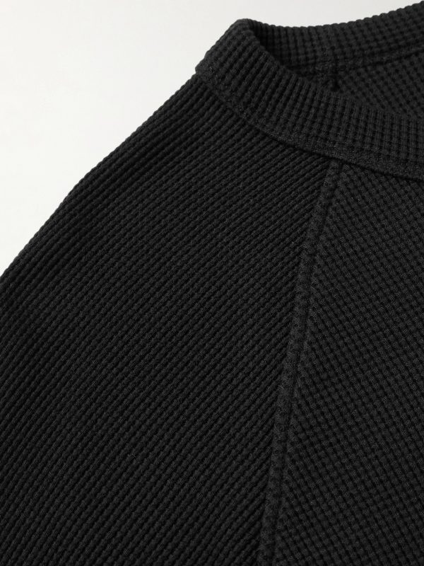 Payson Waffle-Knit Cotton-Blend T-Shirt - CU