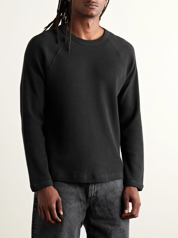 Payson Waffle-Knit Cotton-Blend T-Shirt - FR